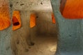 Derinkuyu underground city is an ancient multi-level cave city in Cappadocia, Turkey