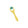 Derma roller icon. Meso-roller for skin care. Tool for mesotherapy. Vector flat hand drawn illustration