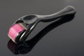 Derma roller for medical micro needling therapy. Royalty Free Stock Photo