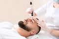 Dermastamp fractional mesotherapy treatment for man