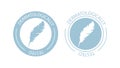 Dermatologically tested logo. Vector feather icons of hypoallergenic package label or dermatology test tag for sensitive