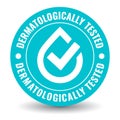 Dermatologically tested vector icon Royalty Free Stock Photo