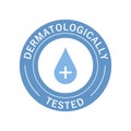 Dermatologically tested. Symbol and icon Dermatologically tested for cosmetic product