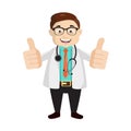 Dermatologist Doctor - Double Thumbs Up