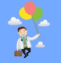 Dermatologist Doctor - Flying with Balloons
