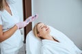 Doctor preparing for administering the platelet-rich plasma injection