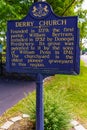 Derry Church Historical Marker