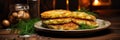Deruny Potato Pancakes On Stone In Rustic Pub Ukrainian Dishes