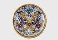 deruta manufactory ceramic plate with renaissance style decoration