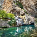 dervish house in blagaj in bosnia and herzegovina Royalty Free Stock Photo