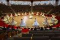 Dervish spirituality ceremony in Mevlana culture center. Sema. Konya, Turkey