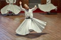 Dervish spirituality ceremony in Mevlana culture center. Sema. Konya, Turkey