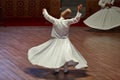 Dervish spirituality ceremony in Mevlana culture center. Sema. Konya, Turkey