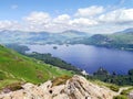 Derwent Water with Keswick behind, Lake District Royalty Free Stock Photo