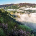 DERWENTWATER, CUMBRIA/UK - AUGUST 31 : View from Surprise View a