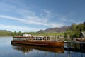 The Derwentwater ferry at the landing stages at Keswick Royalty Free Stock Photo
