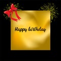 Modern birthday greeting card design Royalty Free Stock Photo