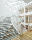 Des Moines Art Center modern staircase Royalty Free Stock Photo