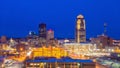 Des Moines Iowa skyline in USA Royalty Free Stock Photo