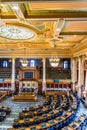 Des Moines Iowa State Capitol Senate Room Royalty Free Stock Photo