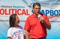 Businessman and Republican Presidential Candidate Ryan Binkley Speaking at the Iowa State Fair in Des Moines, Iowa, United States