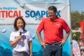 Businessman and Republican Presidential Candidate Ryan Binkley Speaking at the Iowa State Fair in Des Moines, Iowa, United States