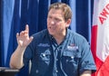 Florida Republican Governor Ron DeSantis Politicial Candidate Speaking at the Iowa State Fair in Des Moines, Iowa, United States