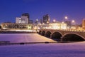 Des Moines skyline Royalty Free Stock Photo