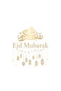 Desain card Eid Mubarak al fitr