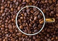 coffee beans background collection Royalty Free Stock Photo
