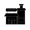 restaurant vector design illustration. luxury dining establishment Royalty Free Stock Photo