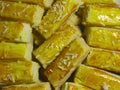 Kue Kuning or Indonesian yellow butter cookies Royalty Free Stock Photo