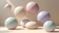 Abstract Pastel Sphere Display Background Royalty Free Stock Photo