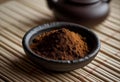 Bowl of Brown Powder Royalty Free Stock Photo