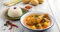 Kari ayam or Gulai ayam or chicken Curry Royalty Free Stock Photo
