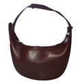 MOCKUP Brown leather shoulder bag Royalty Free Stock Photo