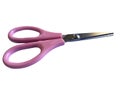 Pink Scissors Isolated on White Background, stationery item Royalty Free Stock Photo