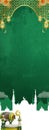 newest template green banner islamic Royalty Free Stock Photo