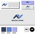 professional monogram Logo design little a+n