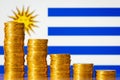 Financial crisis in Uruguay concept