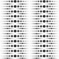 seamless polka dot circle pattern vector graphic grayscale
