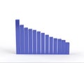 Descending graph Royalty Free Stock Photo