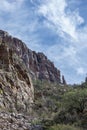 Jagged cliffs at Sabino Canyon, Tucson, Arizona