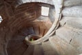 Descending Medieval Spiral Staircase Royalty Free Stock Photo