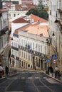 A descent from a hill in Lisbon, Portugal