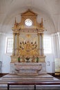 Descent of the Holy Spirit, Pentecost, altar in the Se cathedral dedicated to Catherine of Alexandria, Old Goa, India