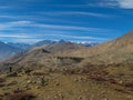 Descent to the valley from the Thorong-la Pass