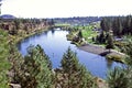 Deschutes River in the Old Mill District Royalty Free Stock Photo