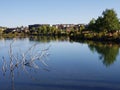 Deschutes River at the Old Mill District Royalty Free Stock Photo