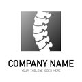 Logo forms backbone of a human with six segments